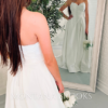 Wedding dress with pockets in satin