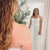 Strapless wedding dress found on the internet with removable sleeves