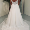 Chiffon wedding dress found at online bridal shop