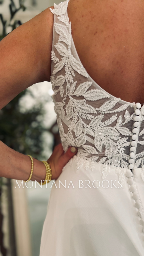 Beaded wedding dress reasonably priced