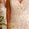 Lace strapless wedding dress with removable off the shoulder straps found on the internet